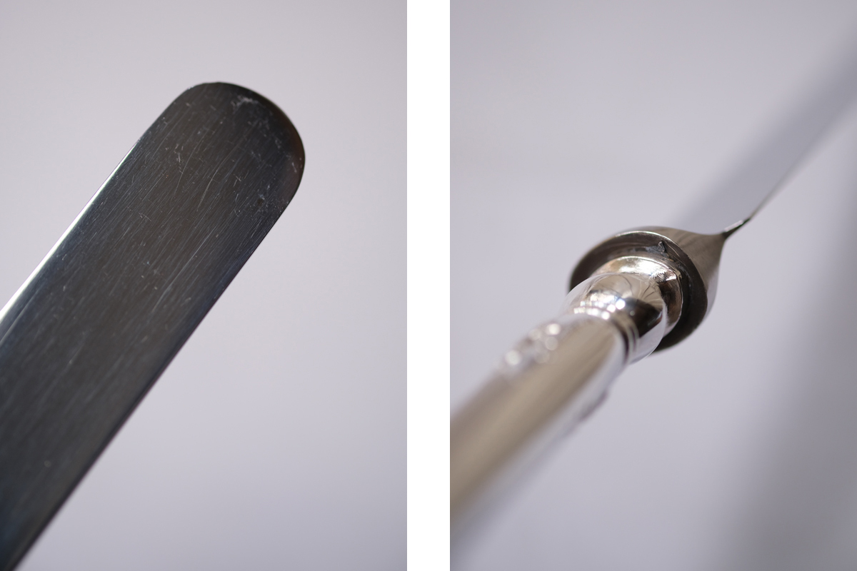 ミネルヴァ・ライオンホールマーク　フランス製　銀製彫金ティーセット3点　568g フランス銀器のホールマーク | アンティーク専門店【グラス